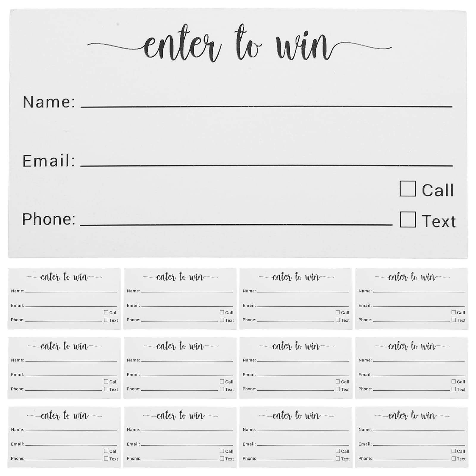 100pcs Ballot Raffle Tickets Multi use Blank Card Sheets Small Voting Sheets Party Raffle Cards Walmart
