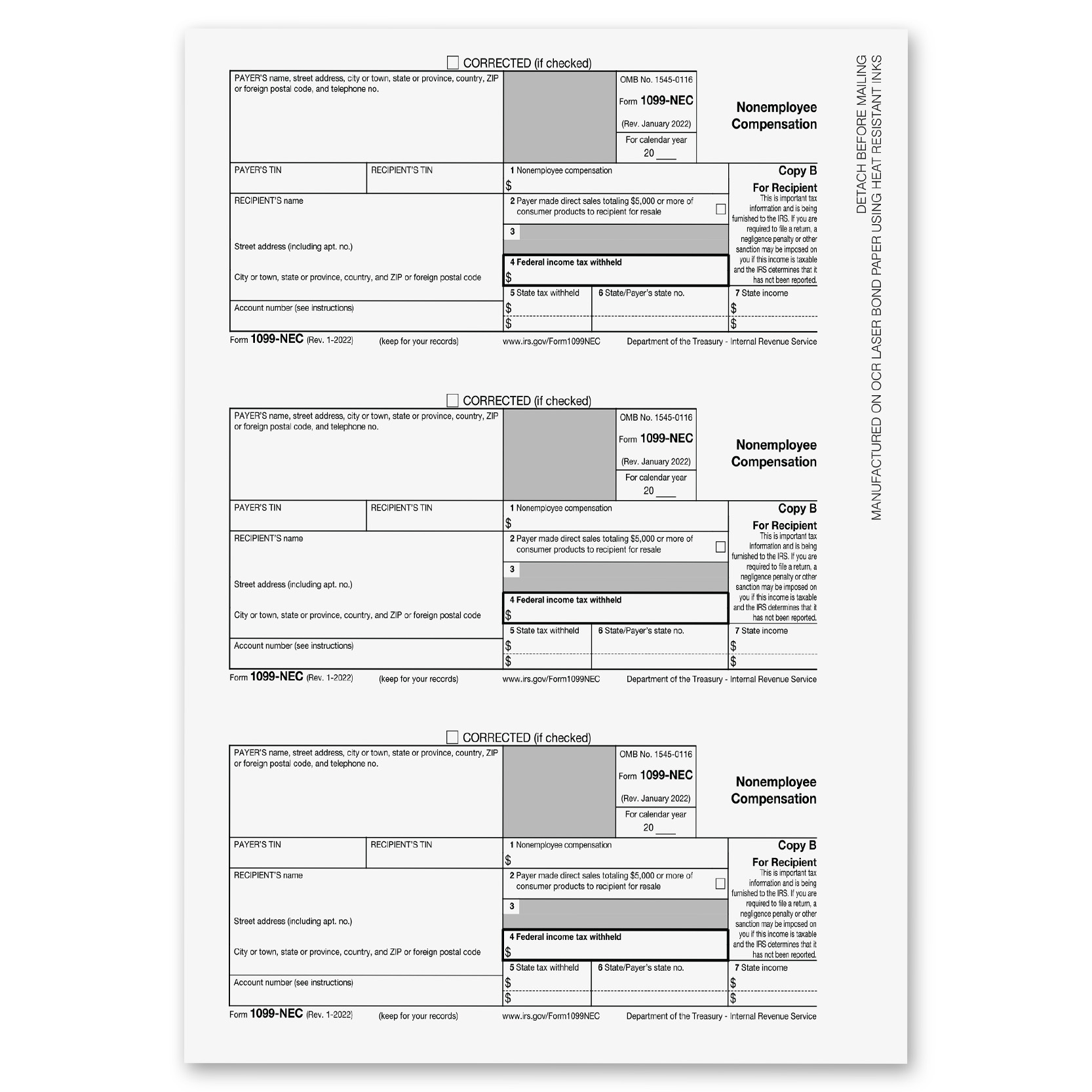 1099 Misc Printable Form