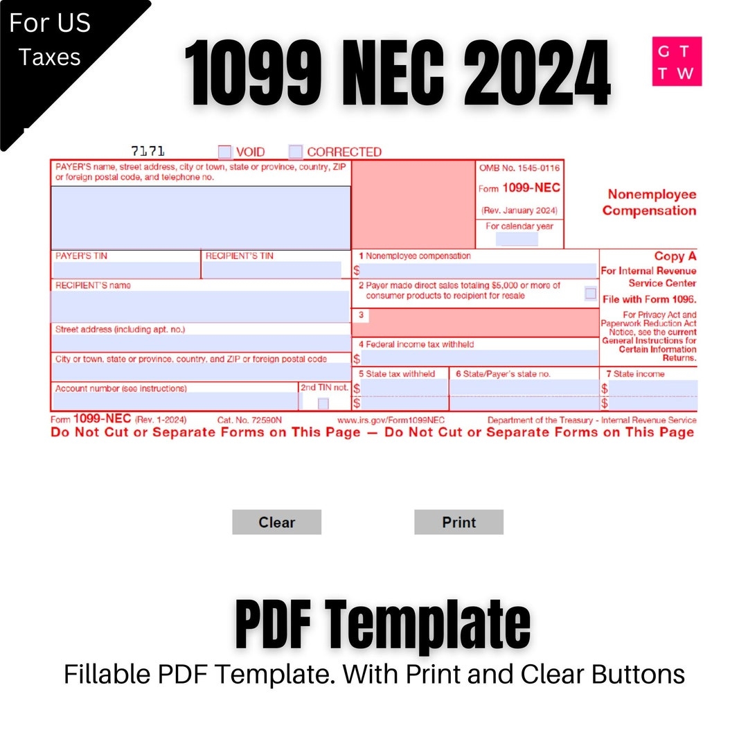 Form 1099 Nec Printable