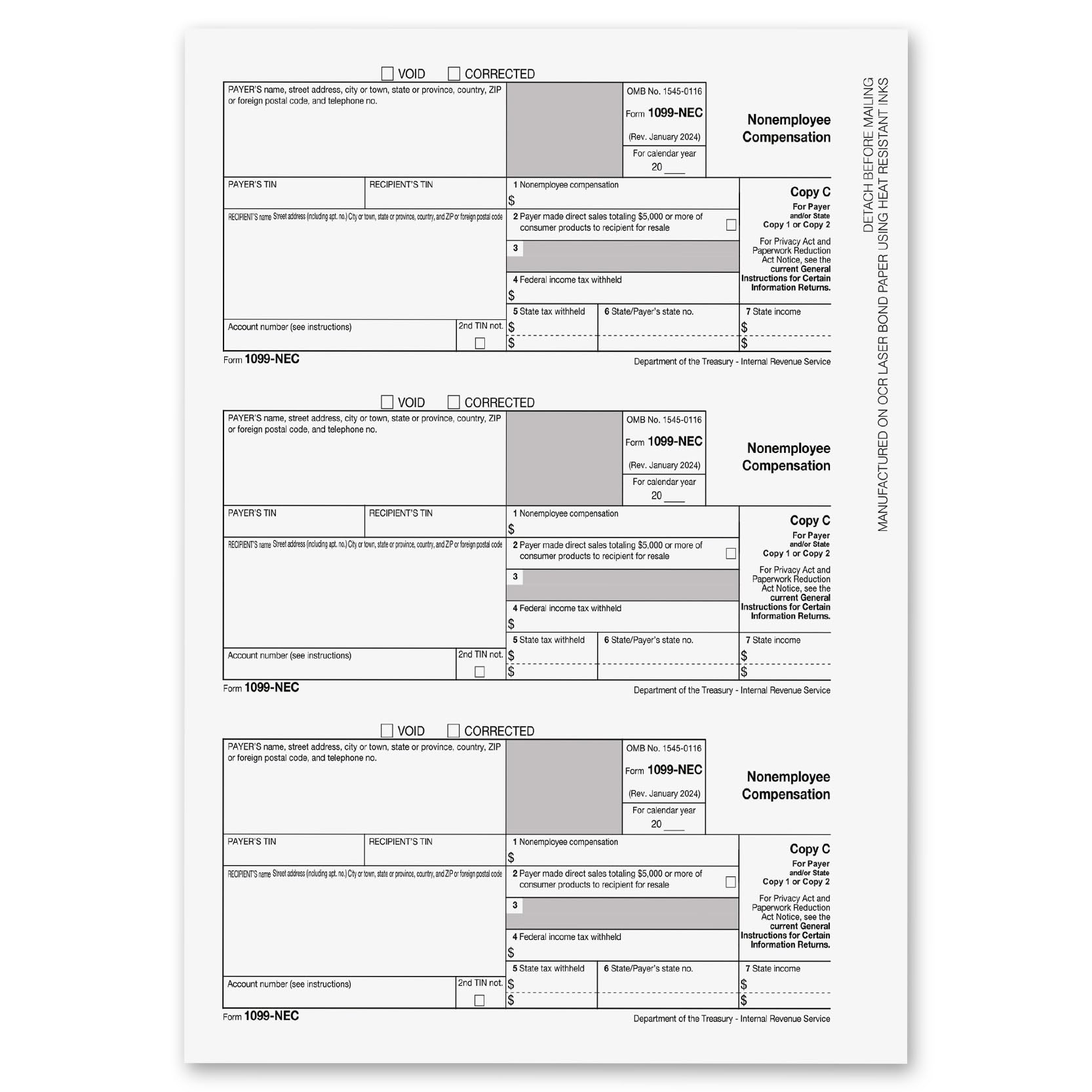 1099 NEC Forms 2021 1099 NEC Laser Formulare IRS Approved Designed For QuickBooks And Accounting Software 2021 4 teiliges Steuerformular Kit 25 Vendor Kit Total 38 108 Formulare Amazon de B robedarf Schreibwaren