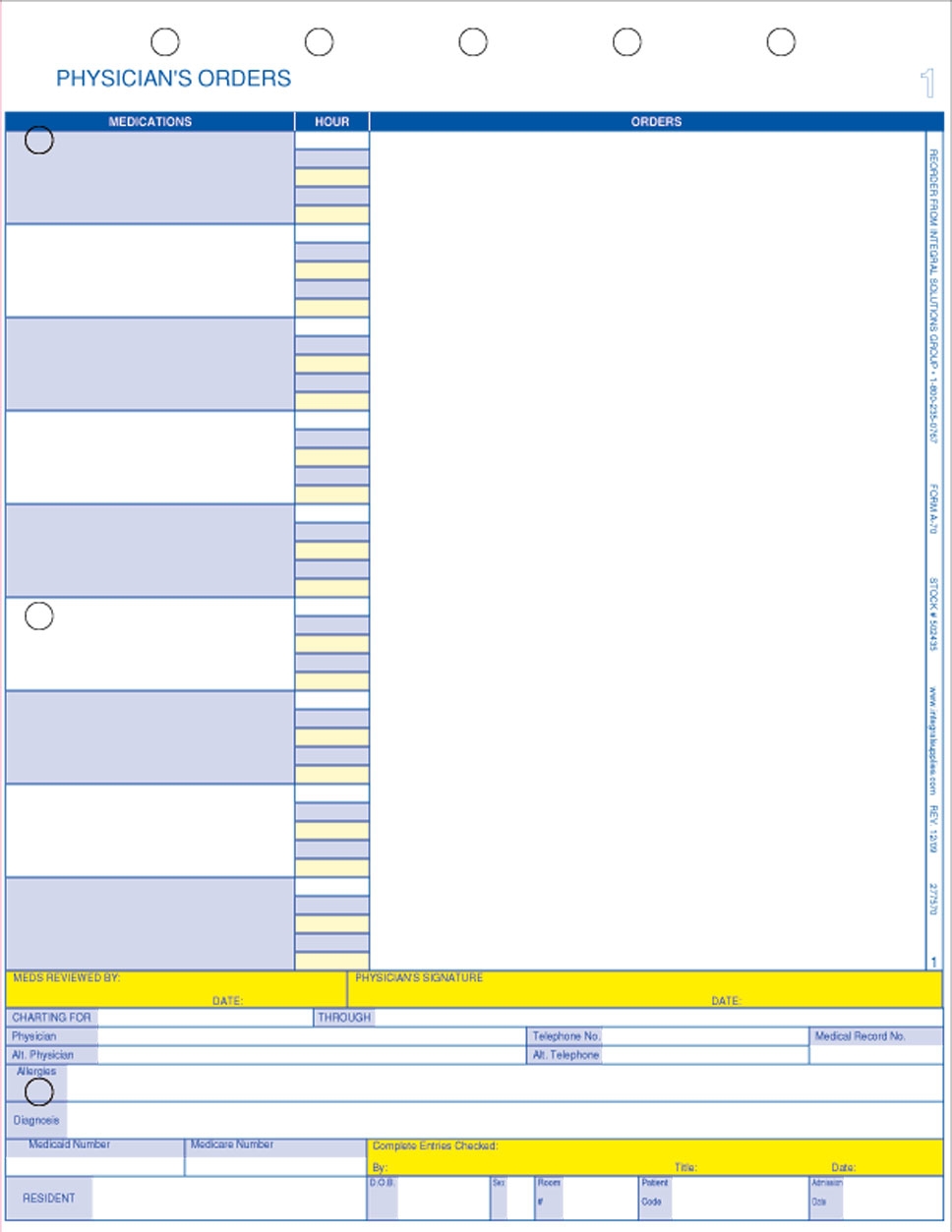2 Pt Physicians Orders 1 Pt Medication Admin Record