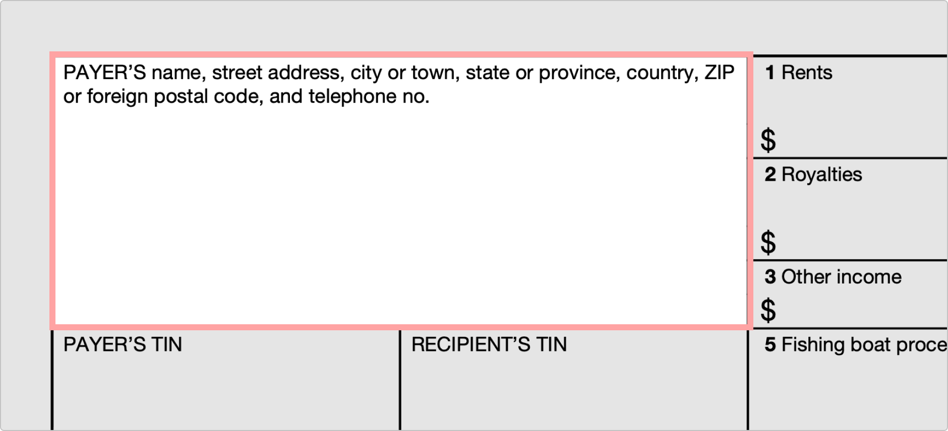 Printable 1099 Misc Form Pdf