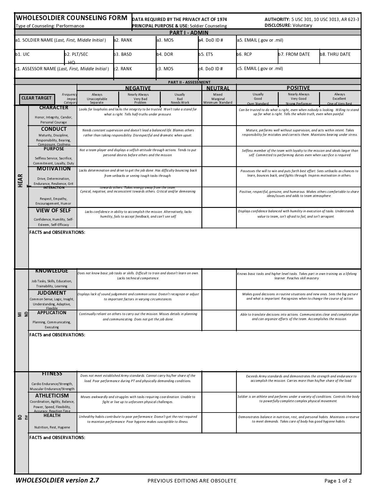 31 Free Army Counseling Forms DA 4856 Fillable TemplateLab