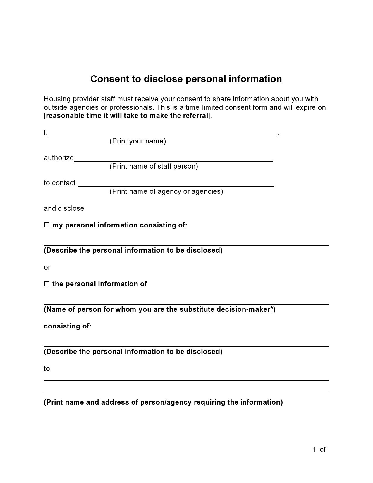 41 Free Personal Information Forms Templates TemplateLab