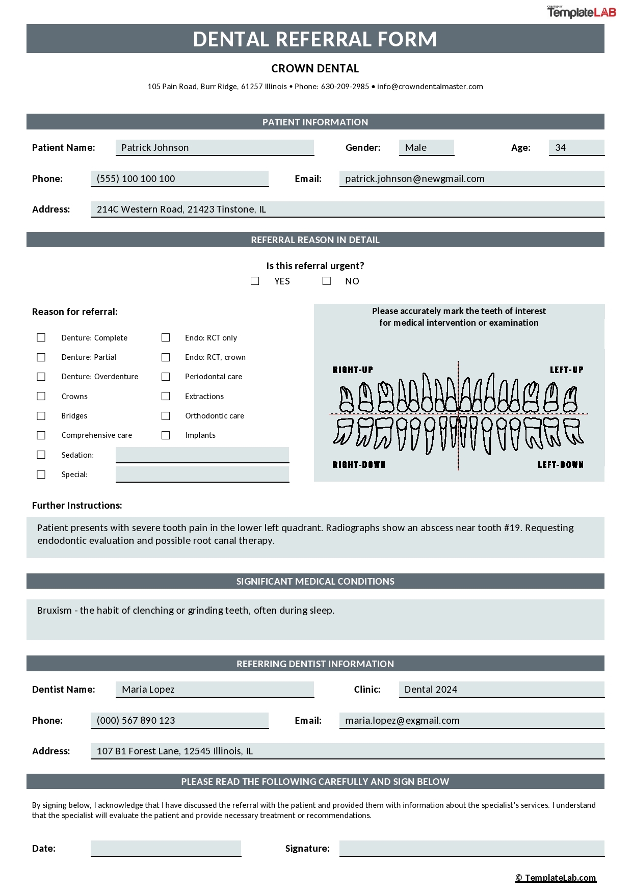 49 Referral Form Templates Medical General TemplateLab
