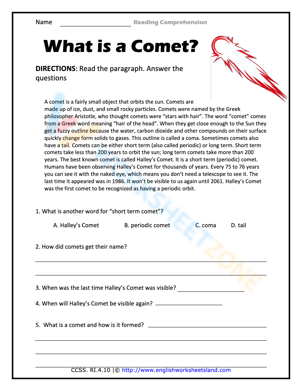 50 Free Informational Text Worksheets WorksheetZone Worksheets Library