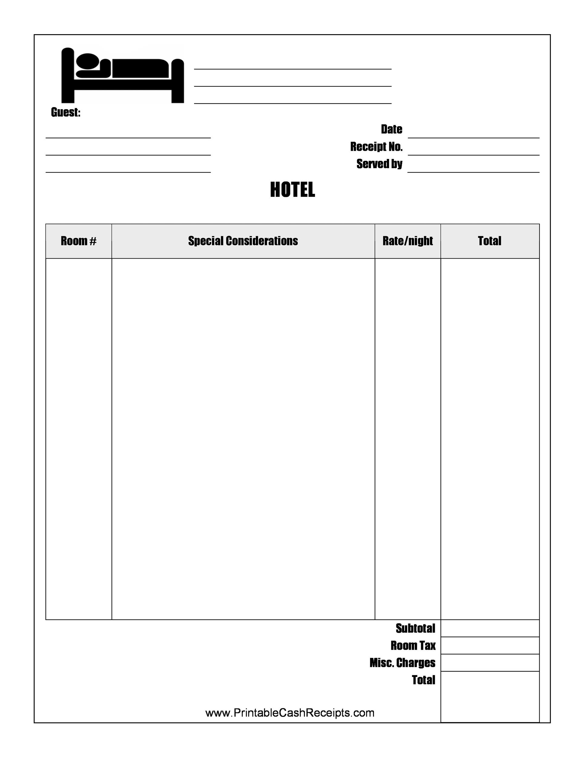 50 Free Receipt Templates Cash Sales Donation Taxi 