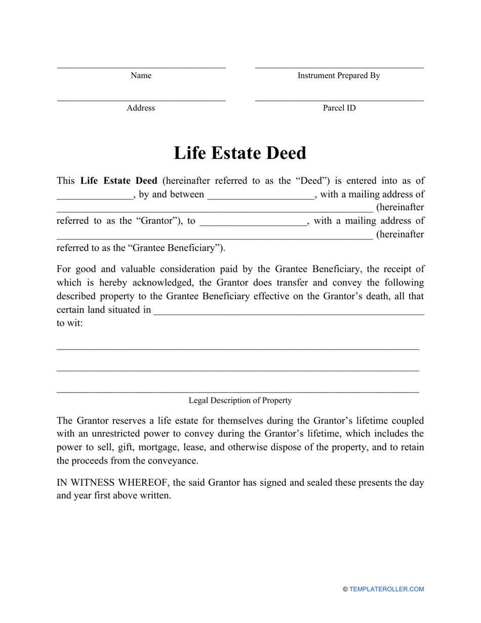 A Guide To Life Estate Deed Wealth Nation
