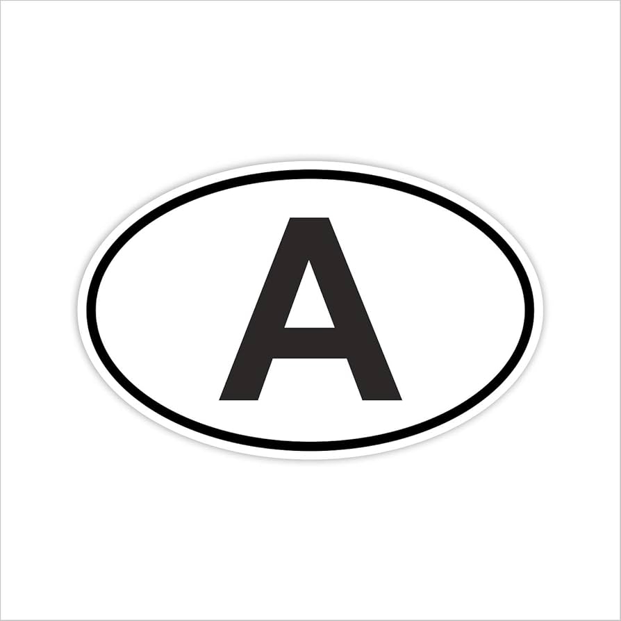 Auto Aufkleber L nderkennzeichen sterreich I Sticker Wei Schwarz I Kfz220 I 14 5 X 9 Cm I Fan Artikel Produkt Flagge Fahne Fahrzeug Aufkleber Amazon de Auto Motorrad