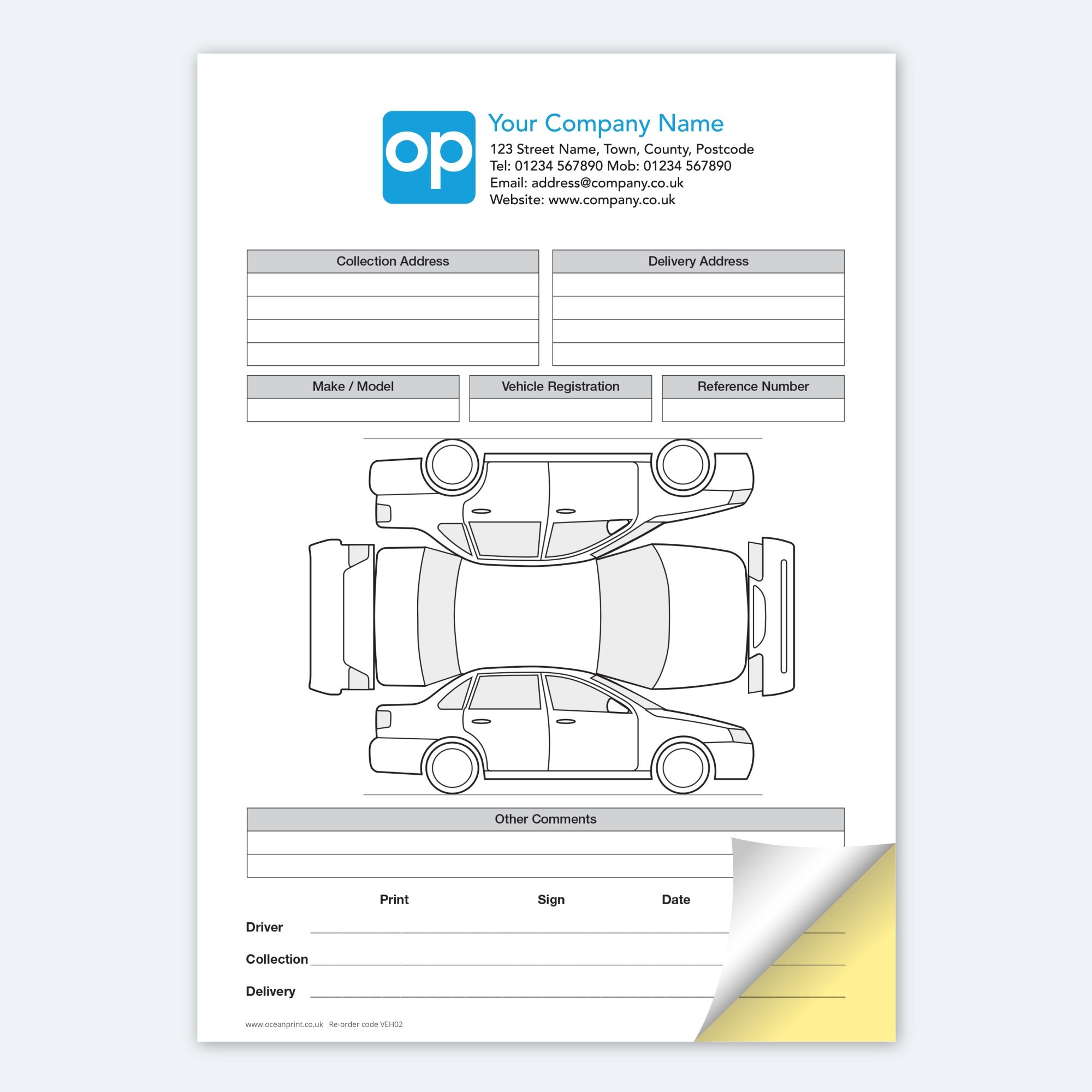 Car Inspection Checklist Oceanprint