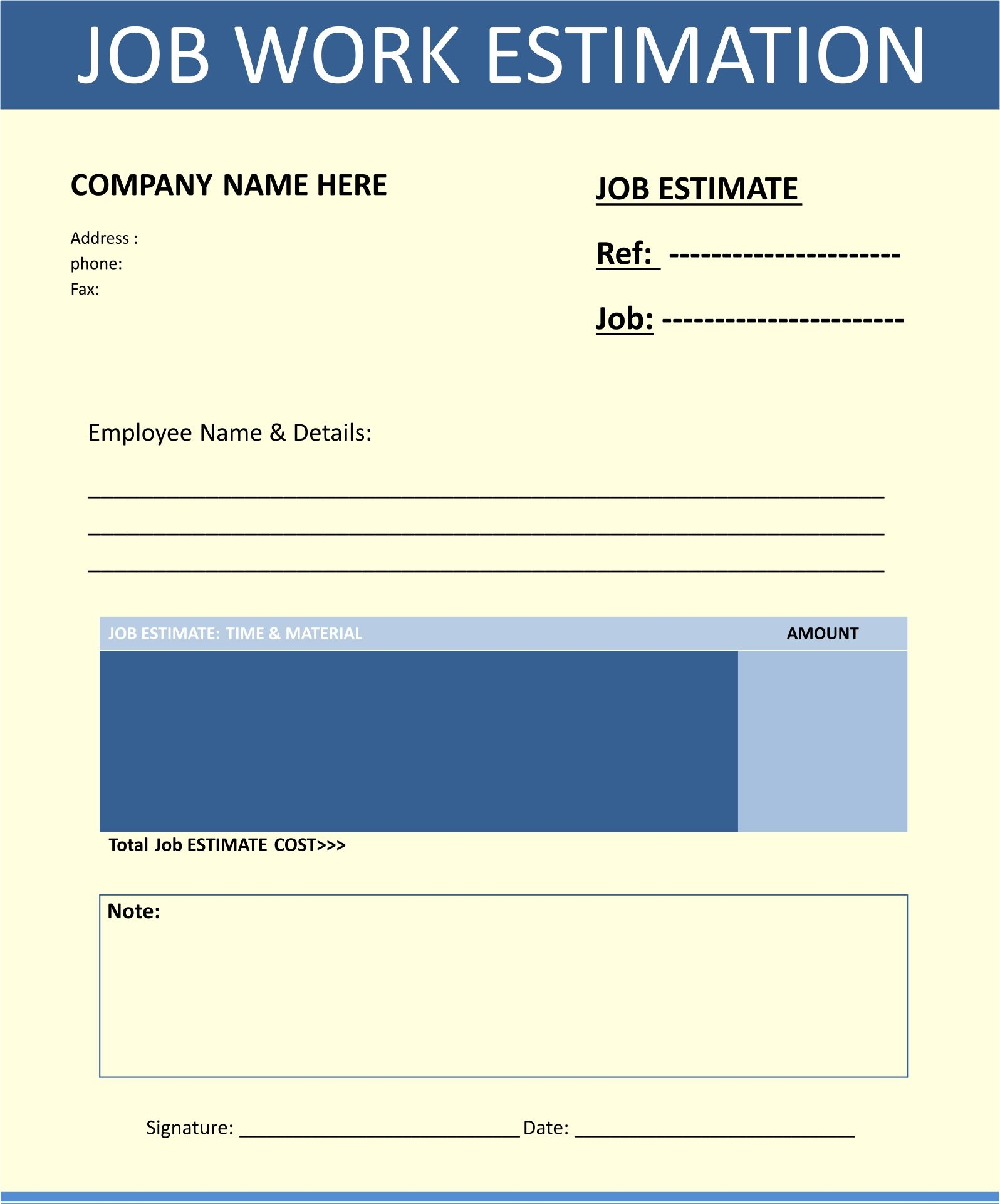 Development Of Templates In A Can Quickly Reduce Estimate Errors Project Management Templates