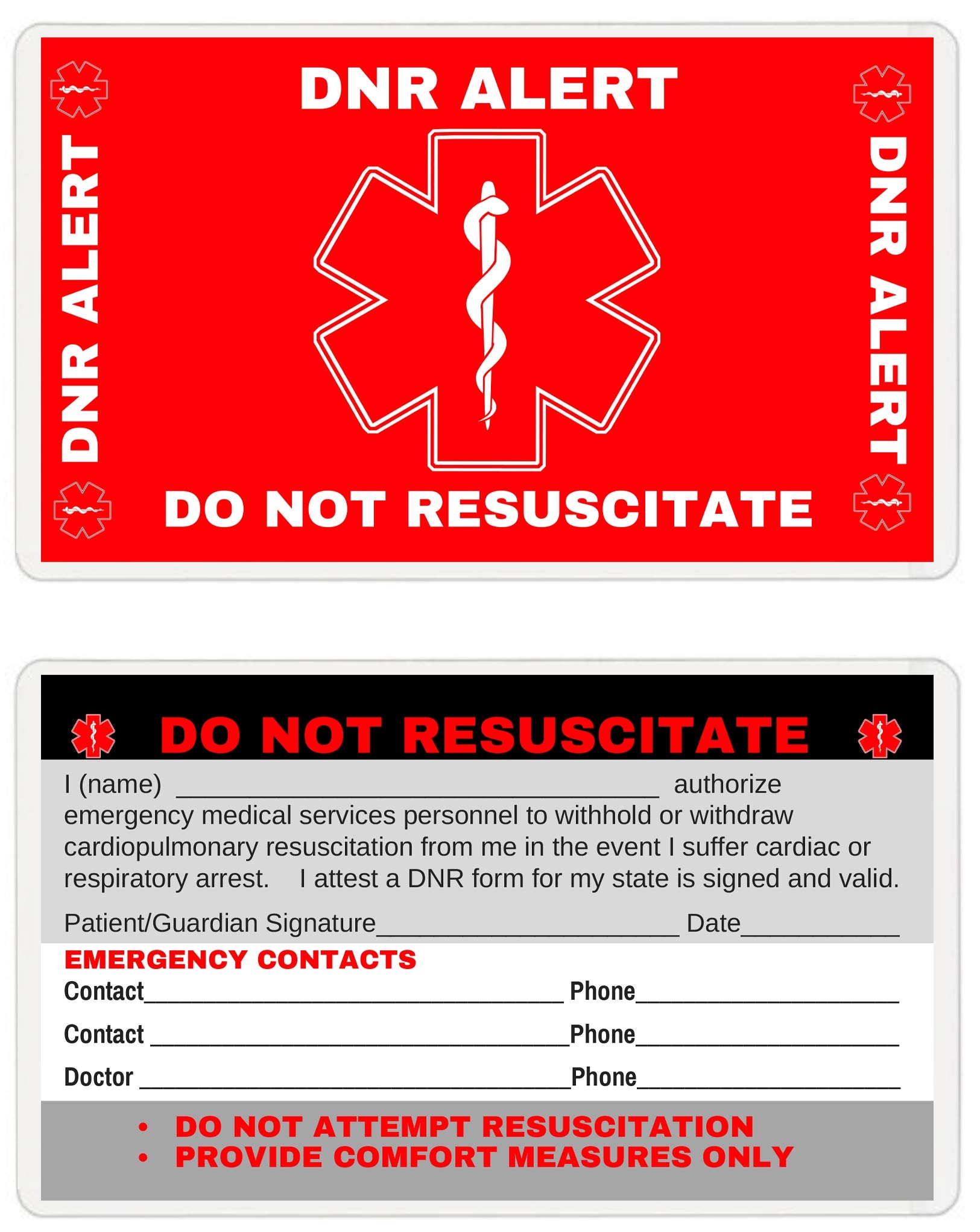 Printable Dnr Form