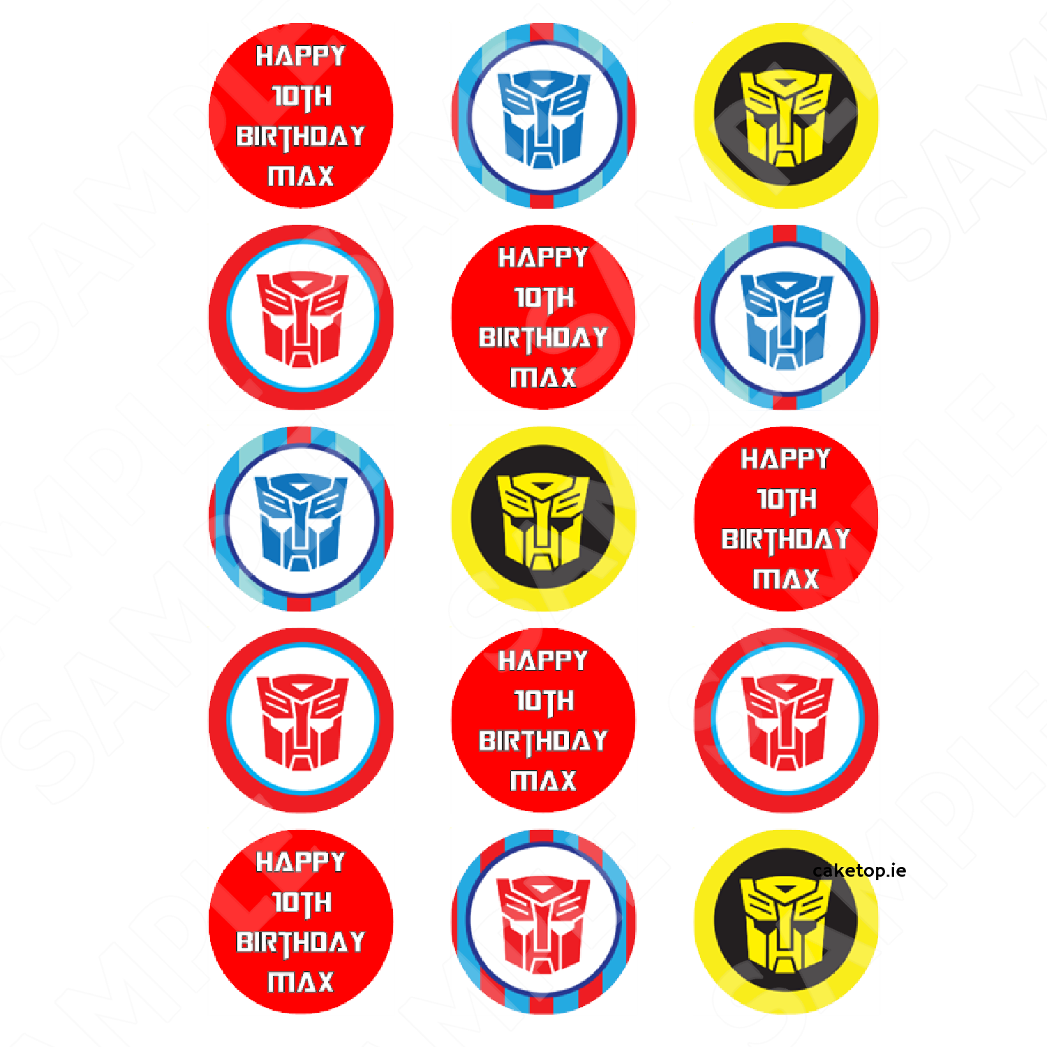 Edible Cake Toppers Ireland High Quality Easy Peel Toppers Fast Free Delivery Caketop ie