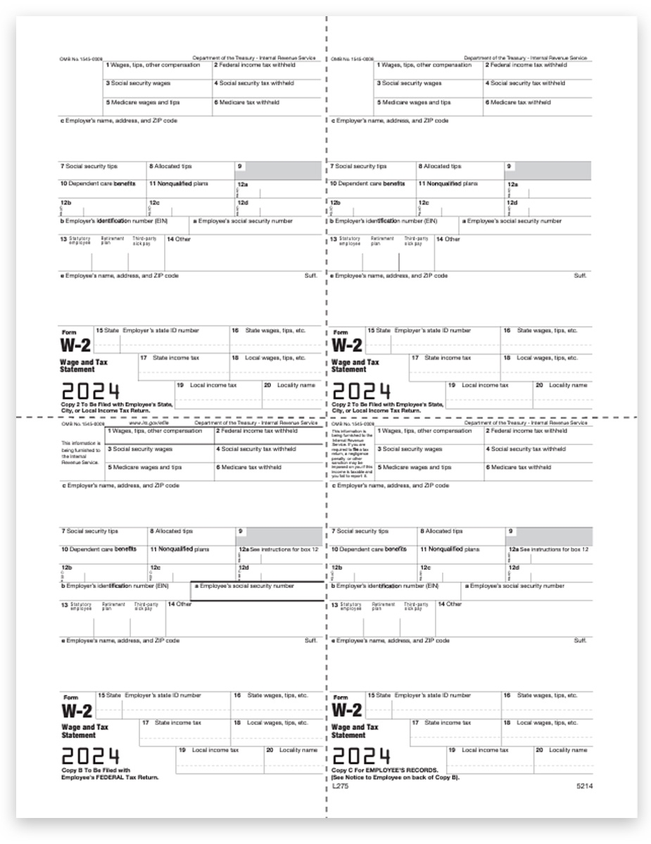 Form W2 Printable