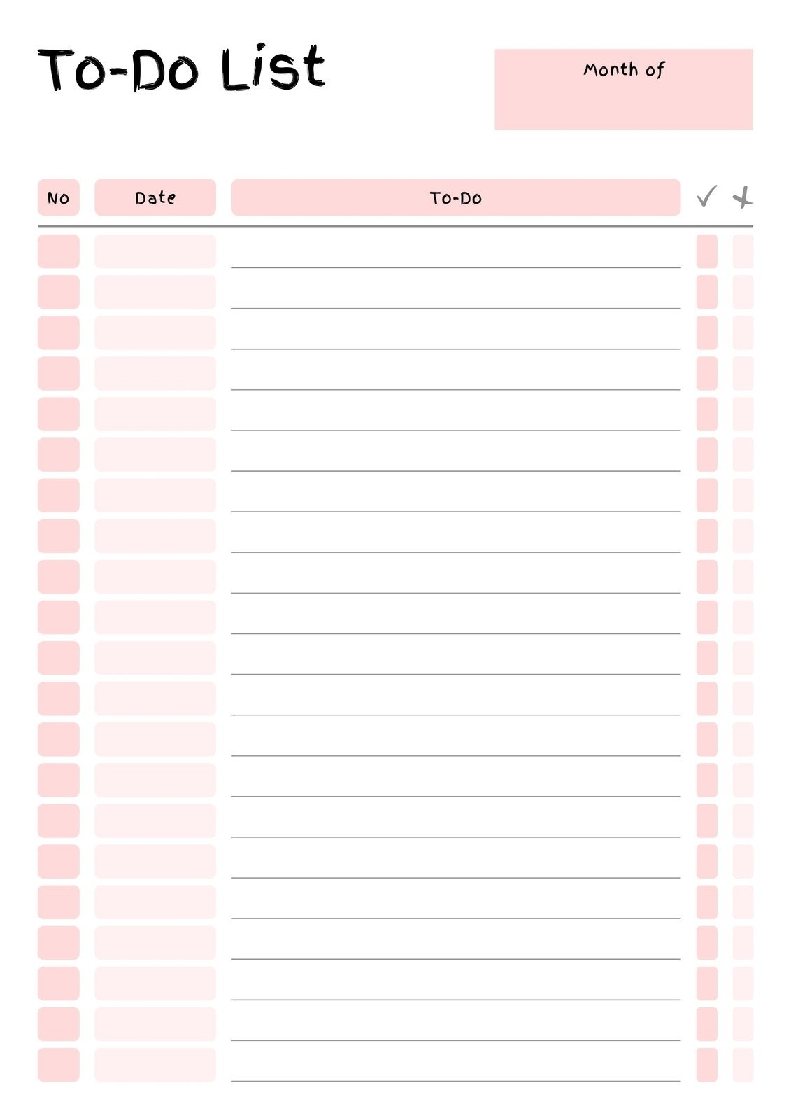 Free And Customizable To Do List Templates