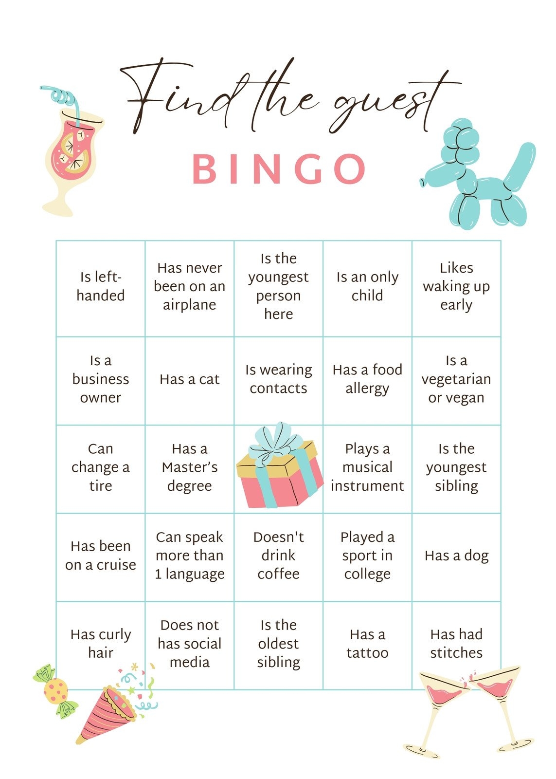 Bingo Forms Printable