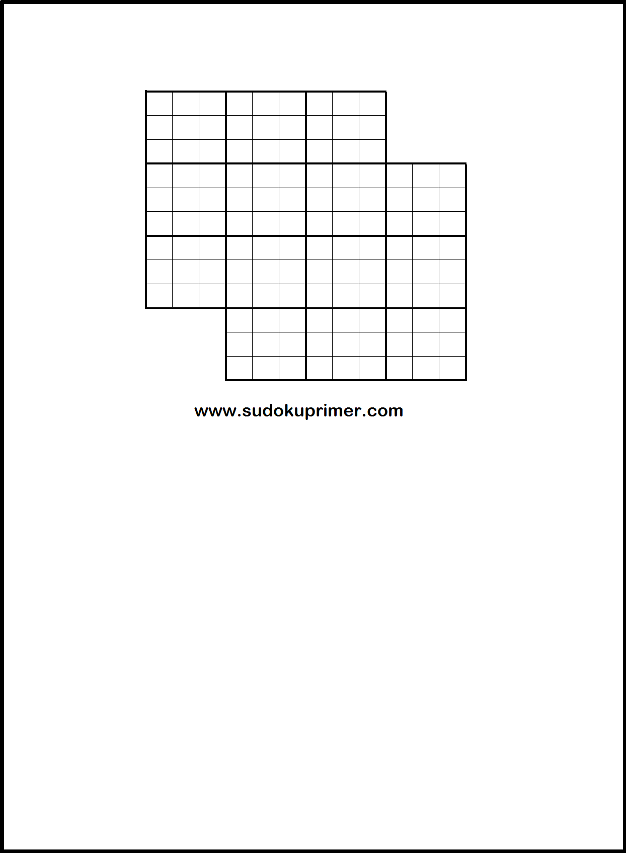 Free Blank Sudoku Grids
