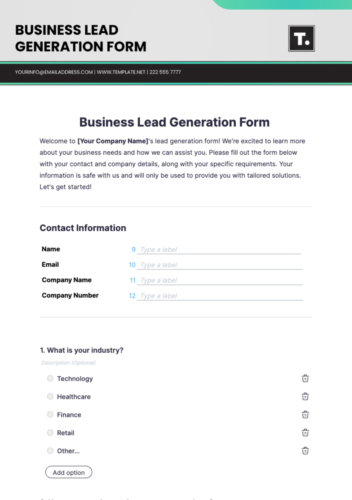 Free Printable Small Business Forms