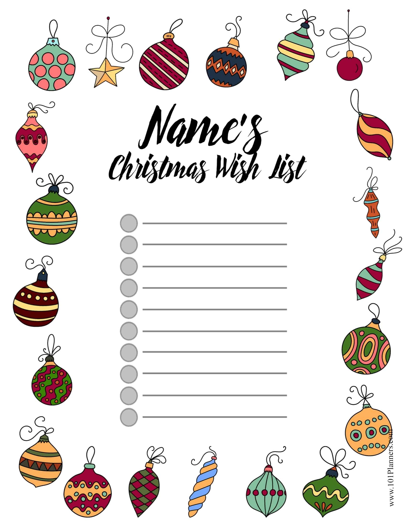 Secret Santa Printable Forms
