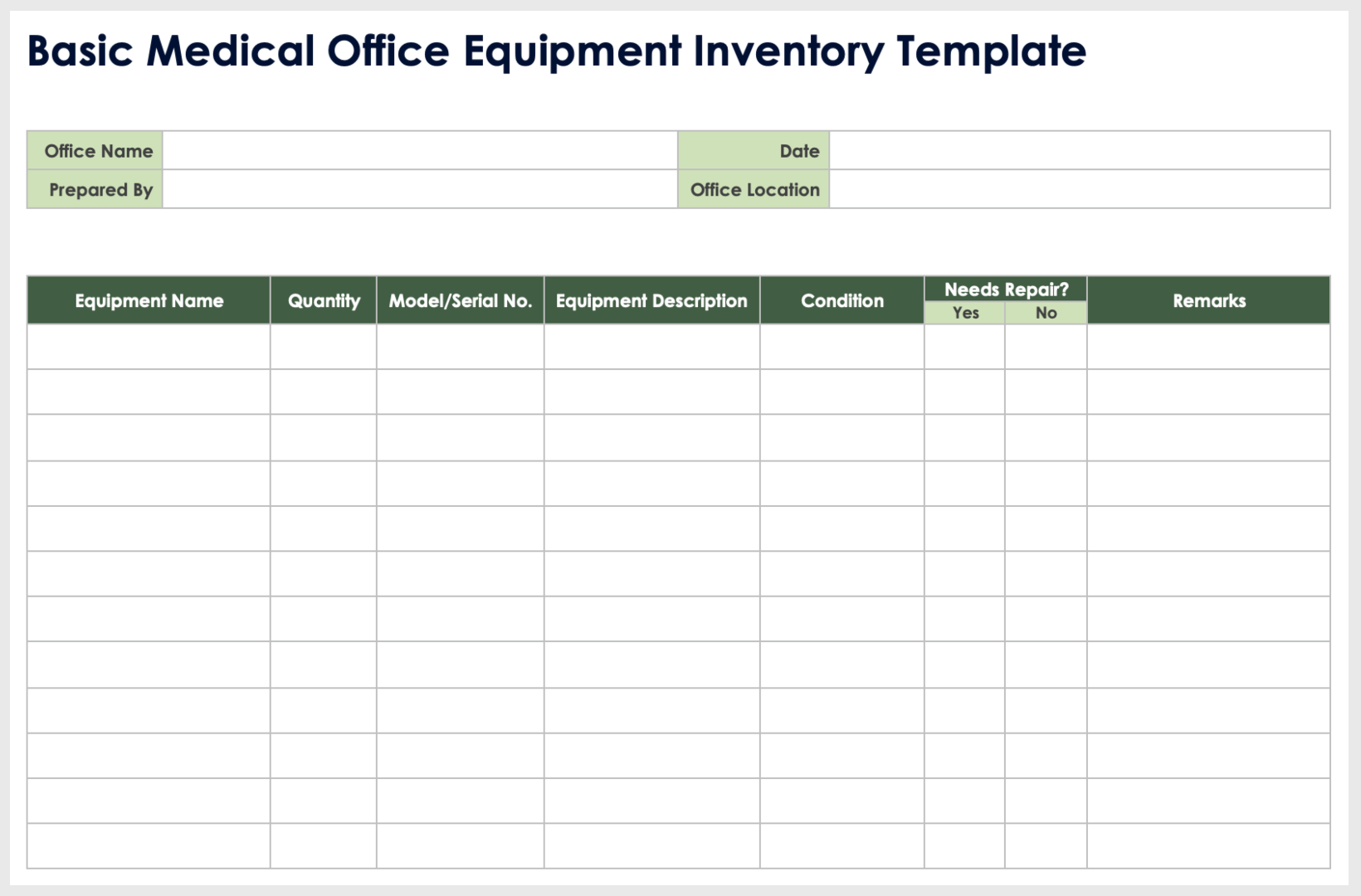 Printable Accountability Form Template