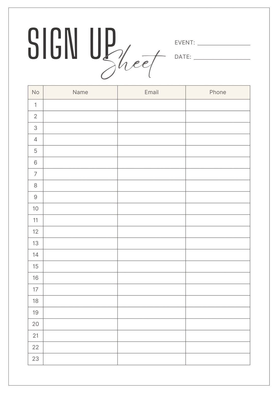 Free Form Document Templates To Customize And Print Canva