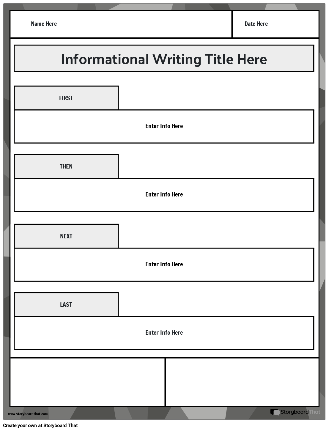Free Informational Writing Worksheets StoryboardThat