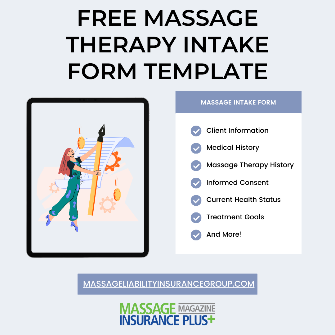 Free Massage Therapy Intake Form Template Download Now