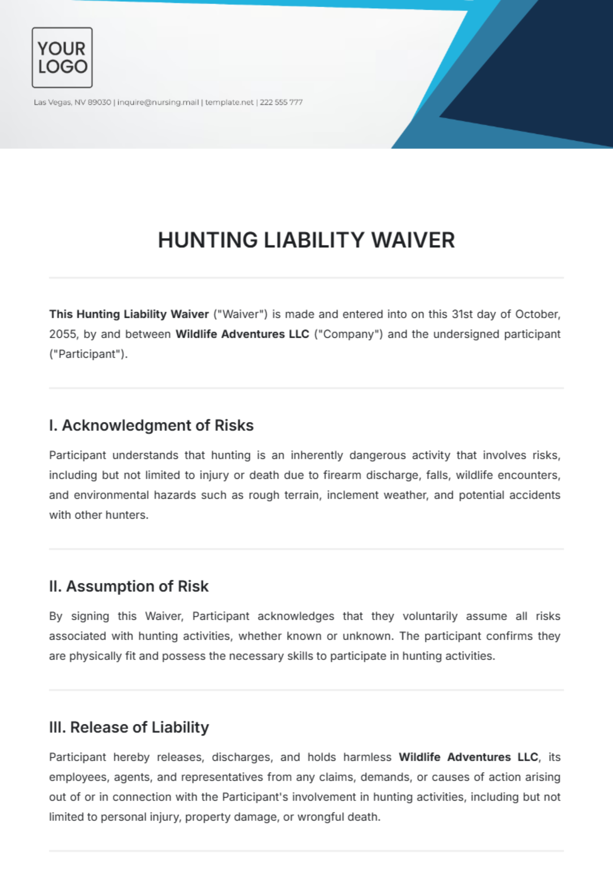 Free Motorcycle Ride Waiver Template To Edit Online