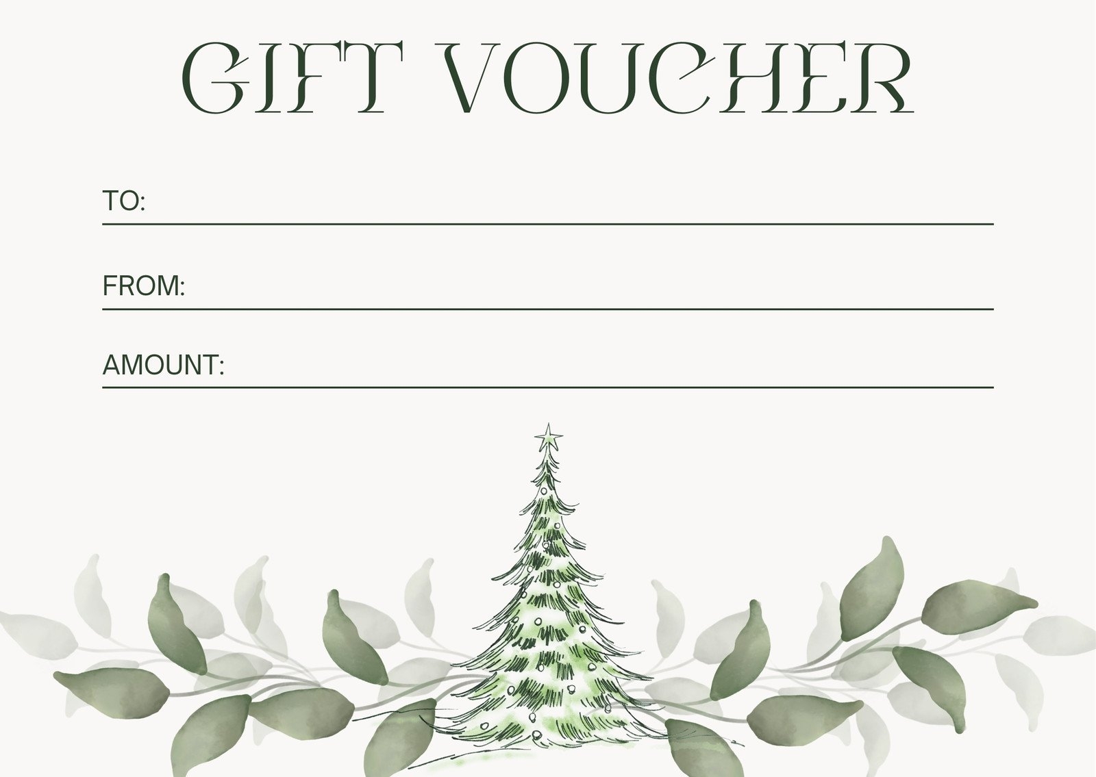 Free Printable Custom Christmas Gift Certificate Templates Canva
