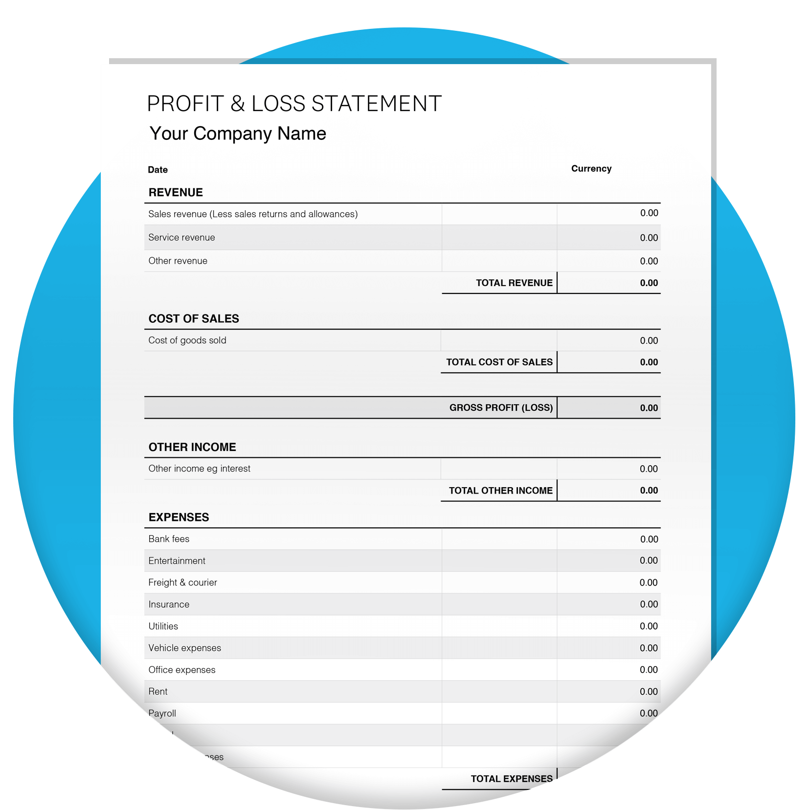 Free Profit And Loss Statement Template Xero NZ