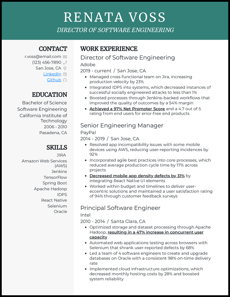 Printable Format For Resume