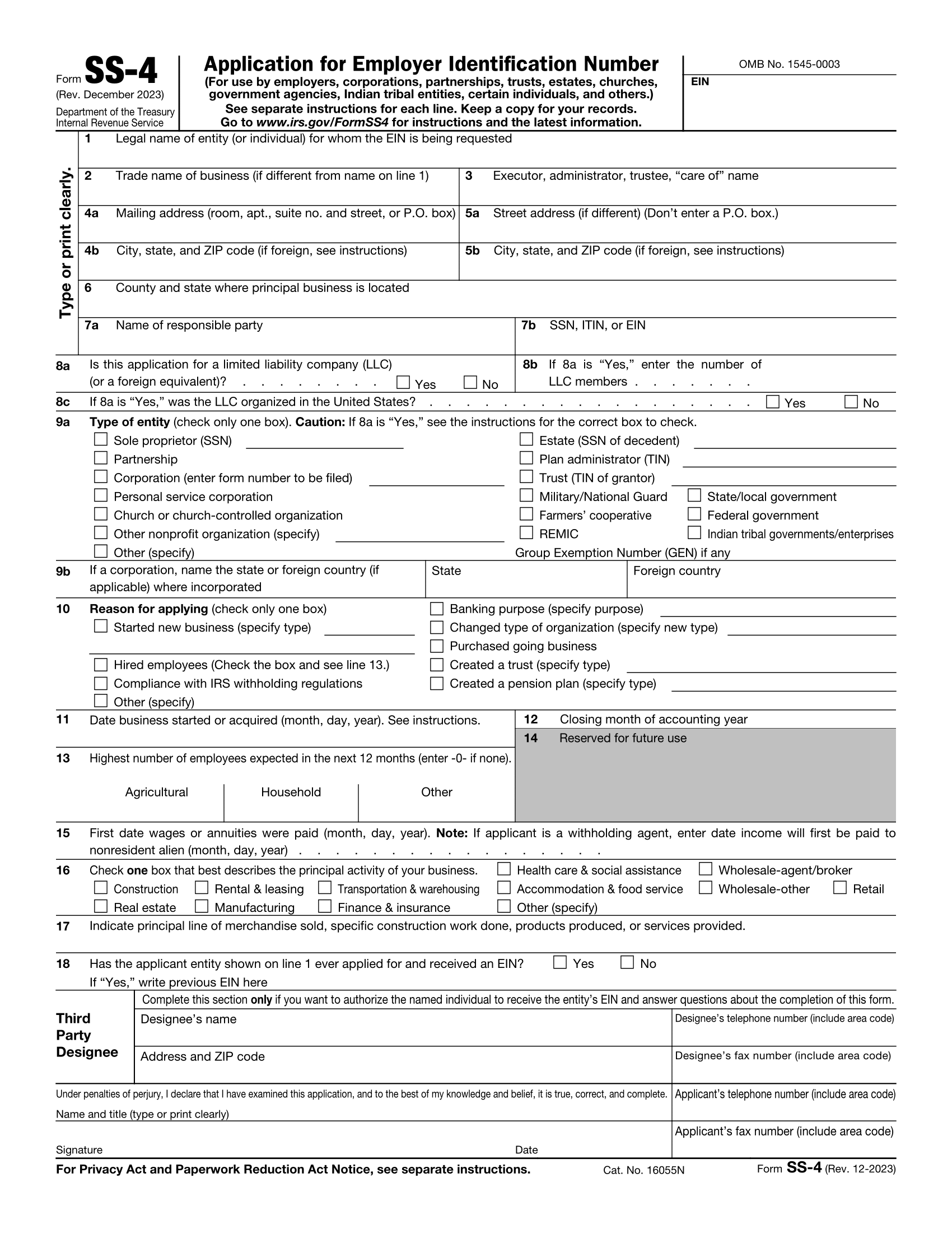 Printable 941 Form