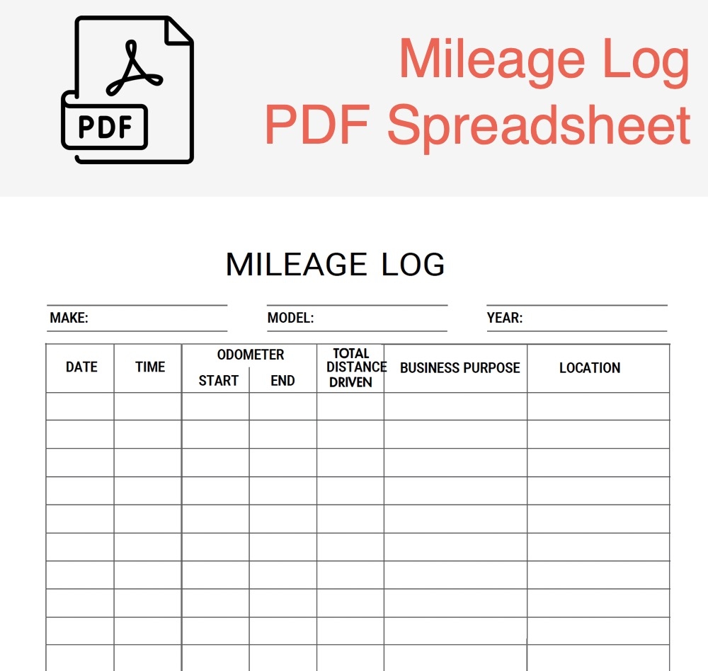 IRS Printable Mileage Log Templates Free Excel PDF Google Sheets ExpressMileage