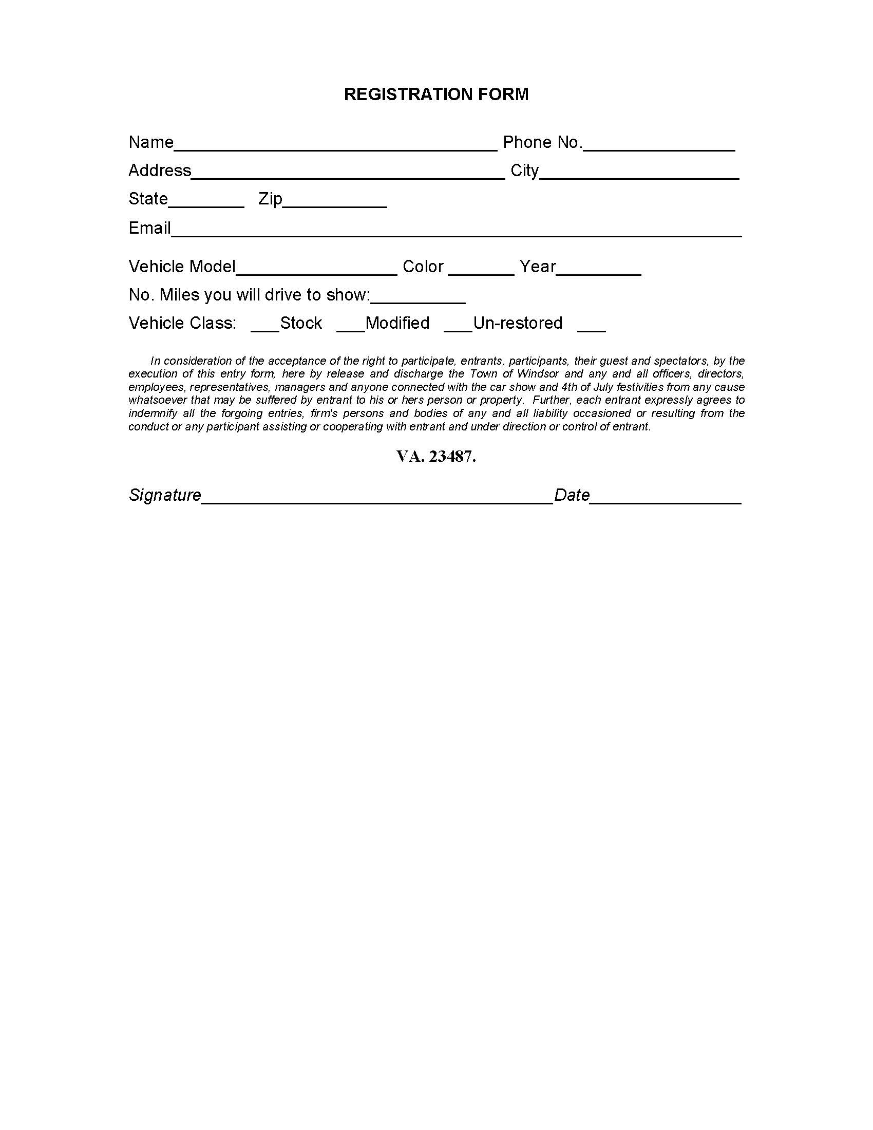 July 4th Car Show News News Official Website For The Town Of Windsor Virginia