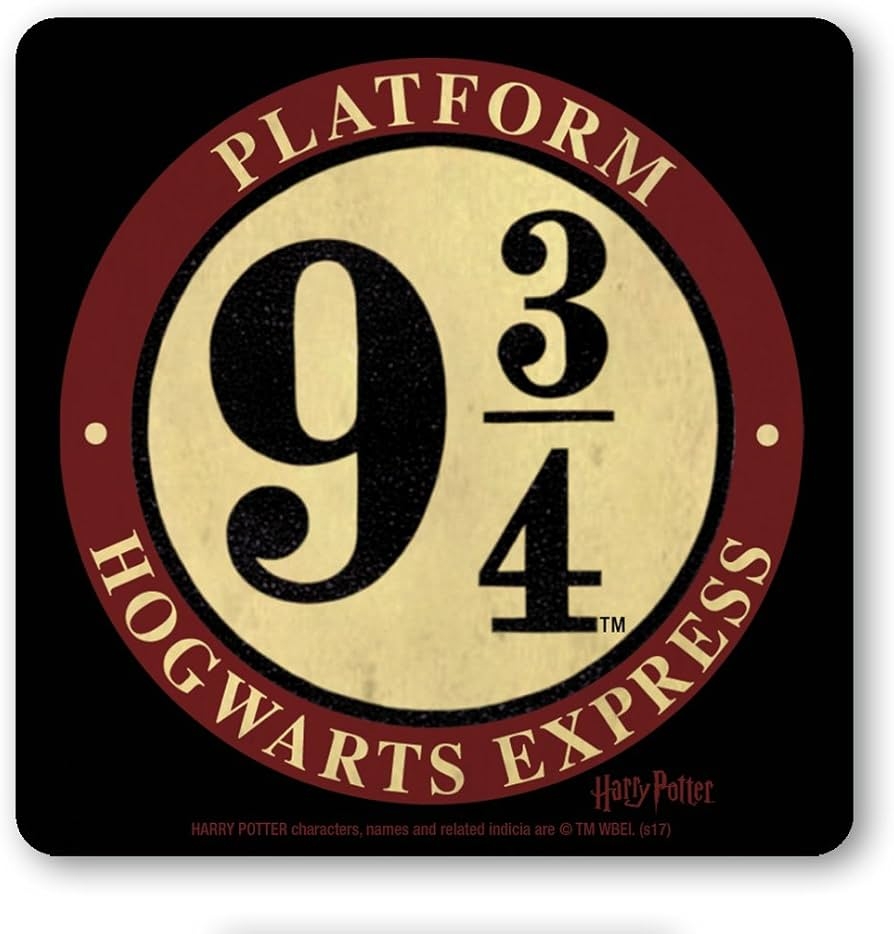 Logoshirt Harry Potter I Platform 9 3 4 I Hogwarts Express I Coaster I Drinks Mat I Cork I 10x10cm I Durable Print I Licensed Original Design Amazon co uk Home Kitchen