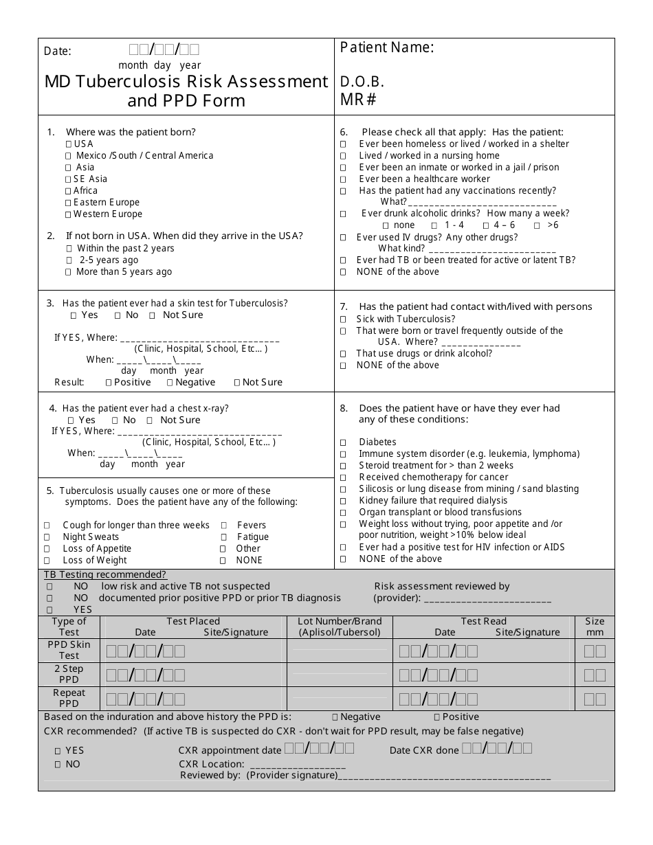 Free Printable 2 Step Ppd Form