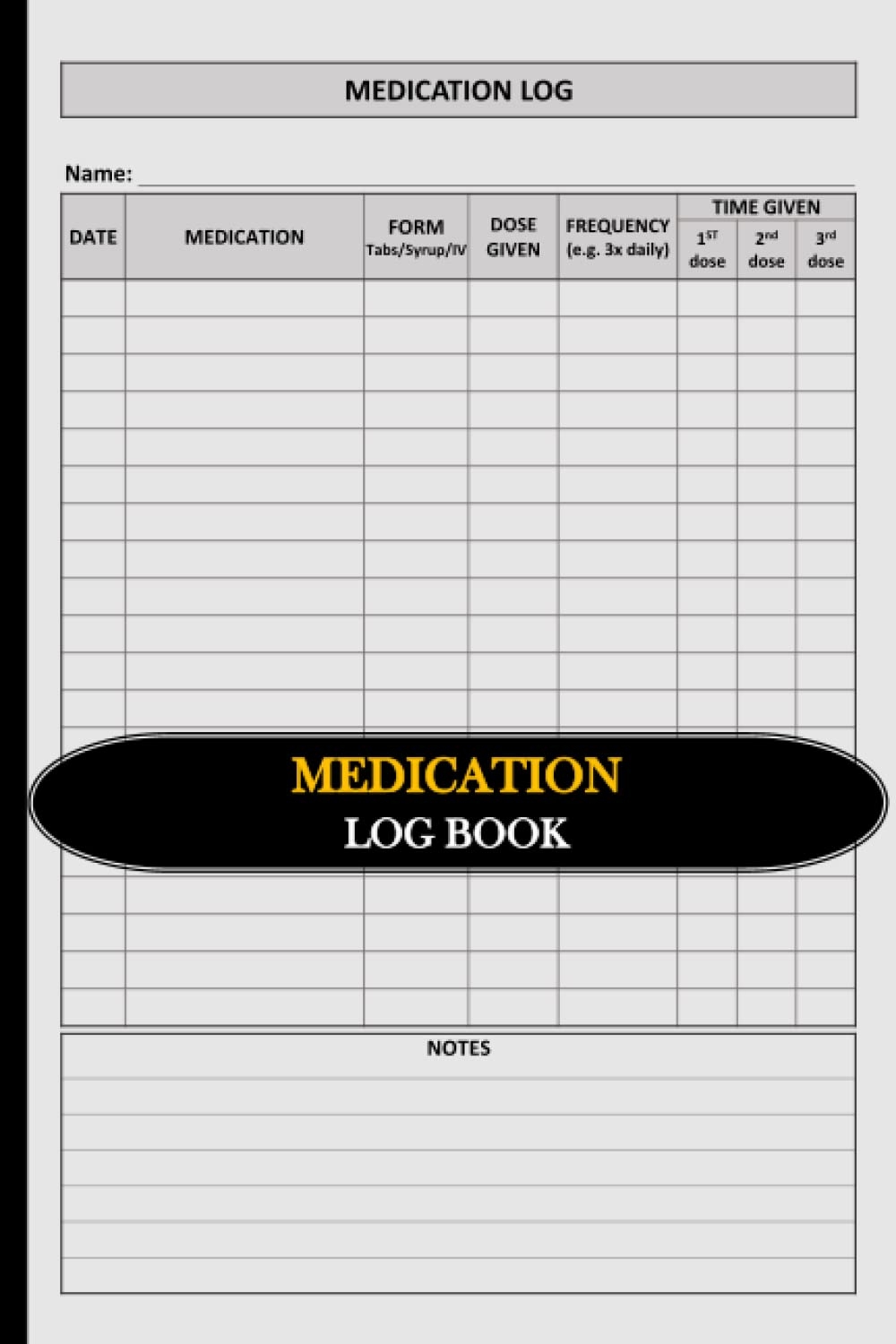 Medication Log Book Medication Administration Management Record Sheet Planner Logbook 6 X 9 110 Pages Daily Medicine Tracker Notebook To Keep Track Of Medications Legalease Prints Amazon de Books
