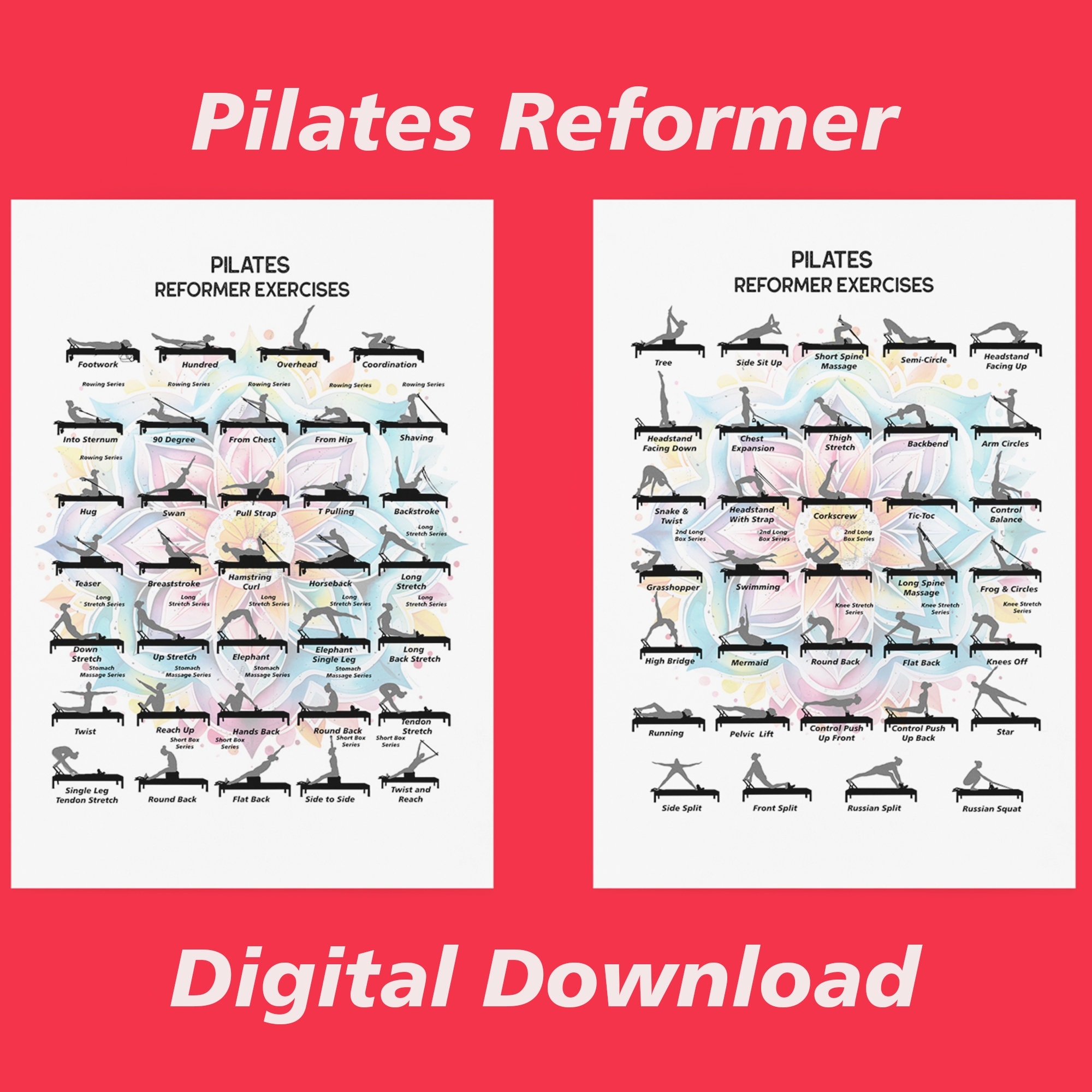 Printable Pilates Reformer Exercises