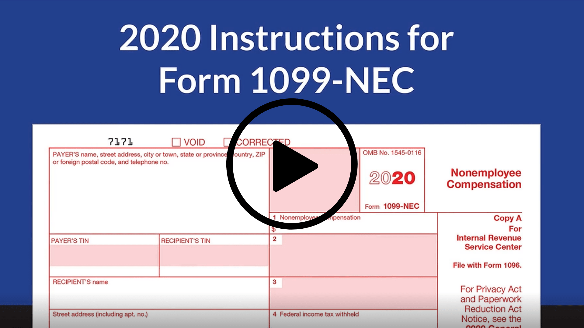 Printable 1099 Nec Form Printable Party Favors