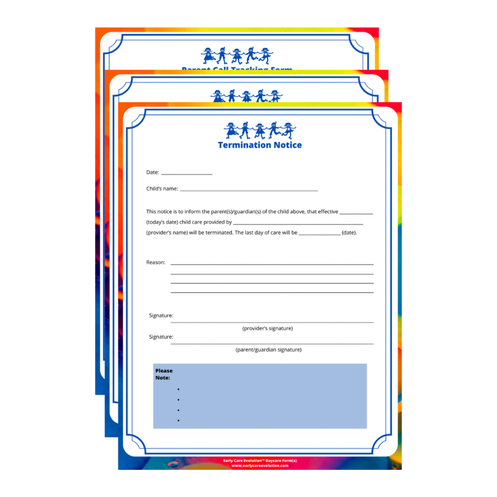 Printable Daycare Application Form For Parents
