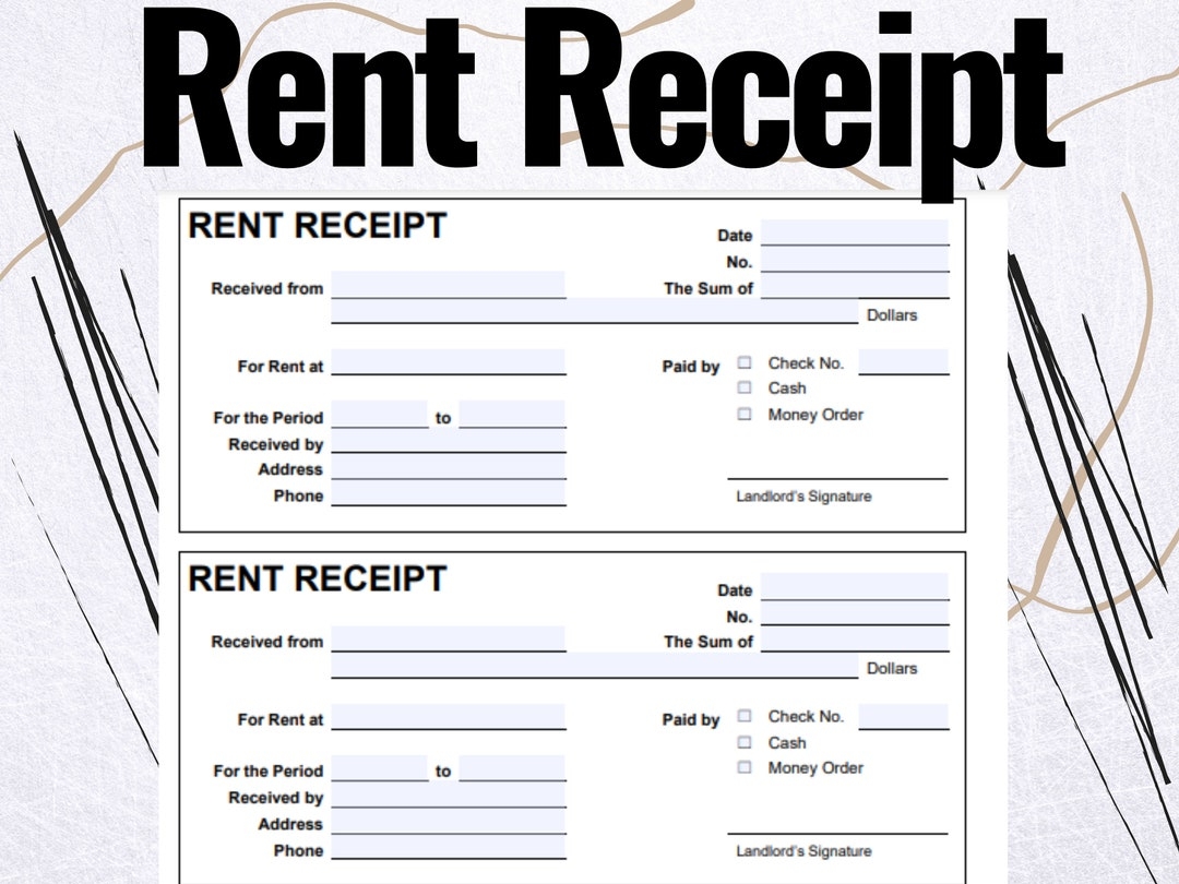 Printable Pdf Rent Receipt Format