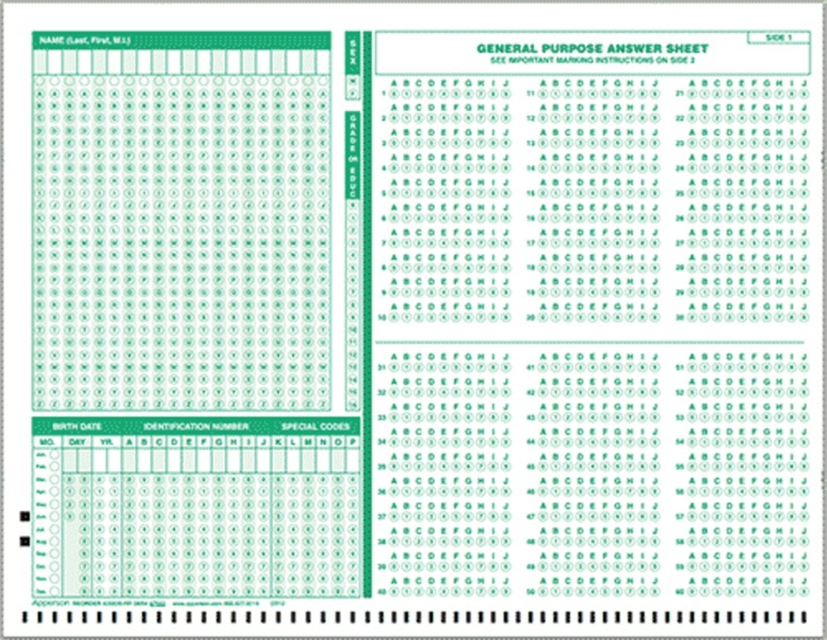 Scantron Compatible Answer Sheet And Forms Catalog Apperson General Purpose Form 120 Q 25820 