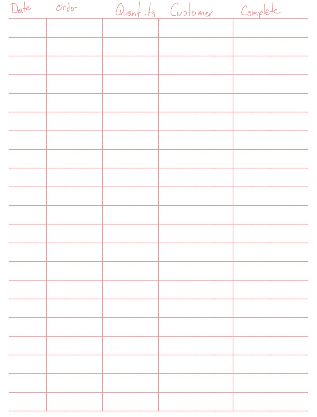 Small Business Order Form Notability Gallery