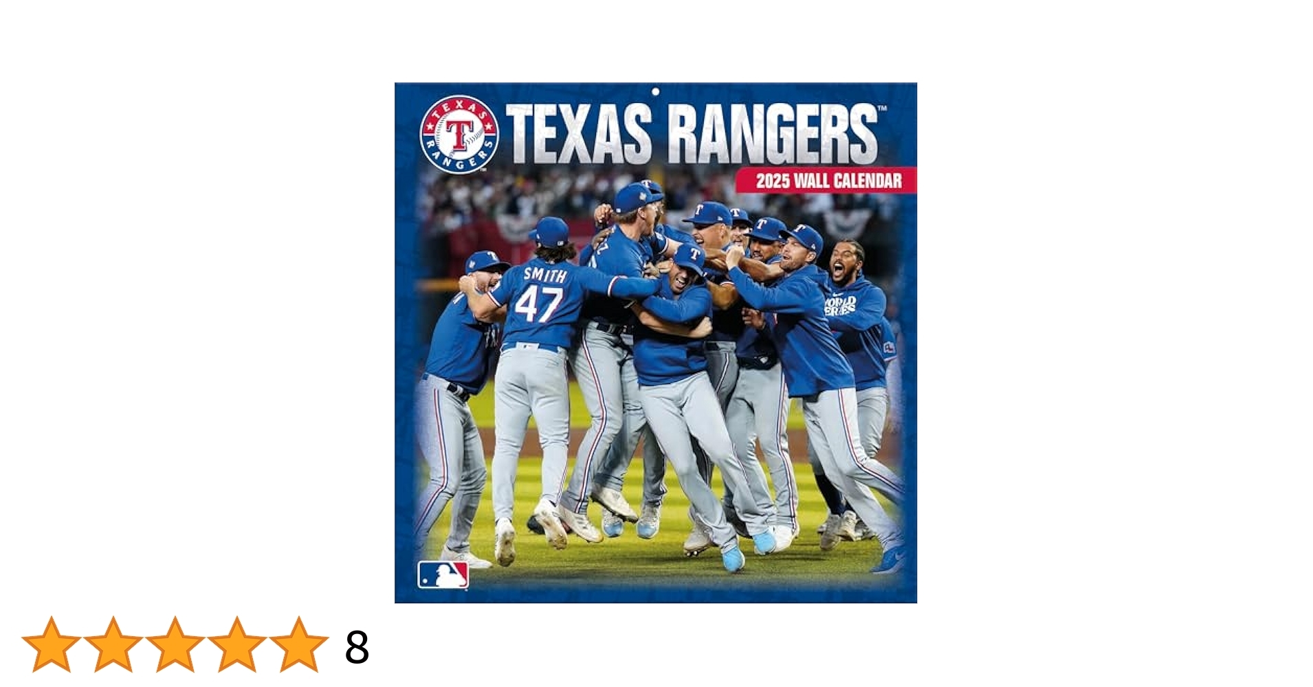 Texas Rangers 2025 12x12 Team Wall Calendar 0841622175536 Amazon Books