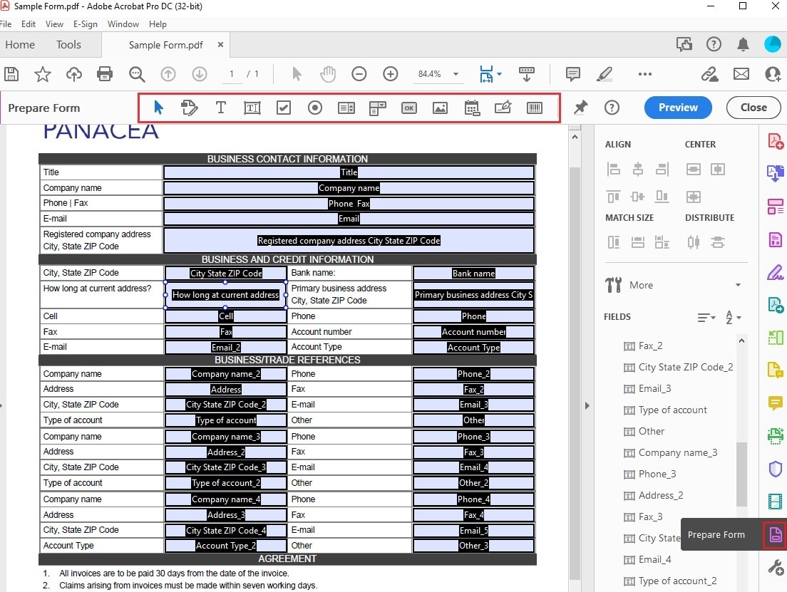 Printable Form Builder