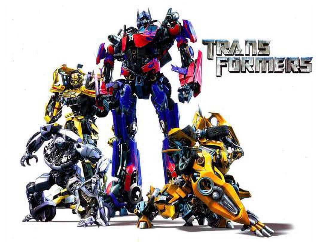 Transformers Optimus Prime Bumblebee Edible Decoration Birthday Cake Topper Sheet Decor Supplies Walmart