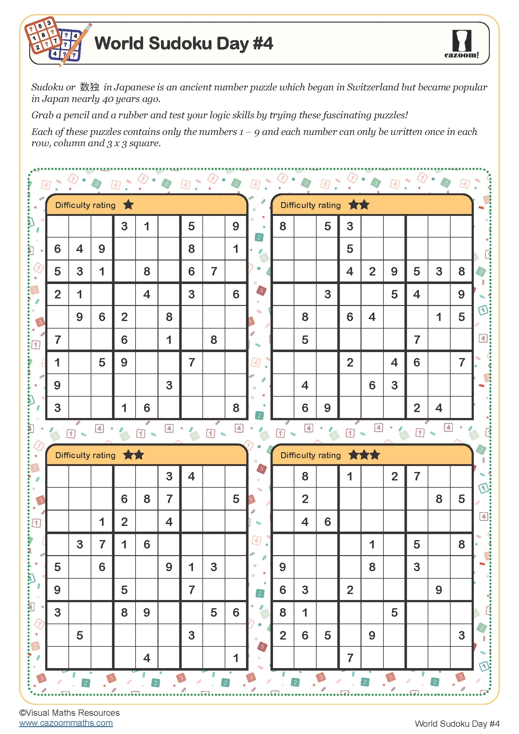 Sudoku Forms Printable