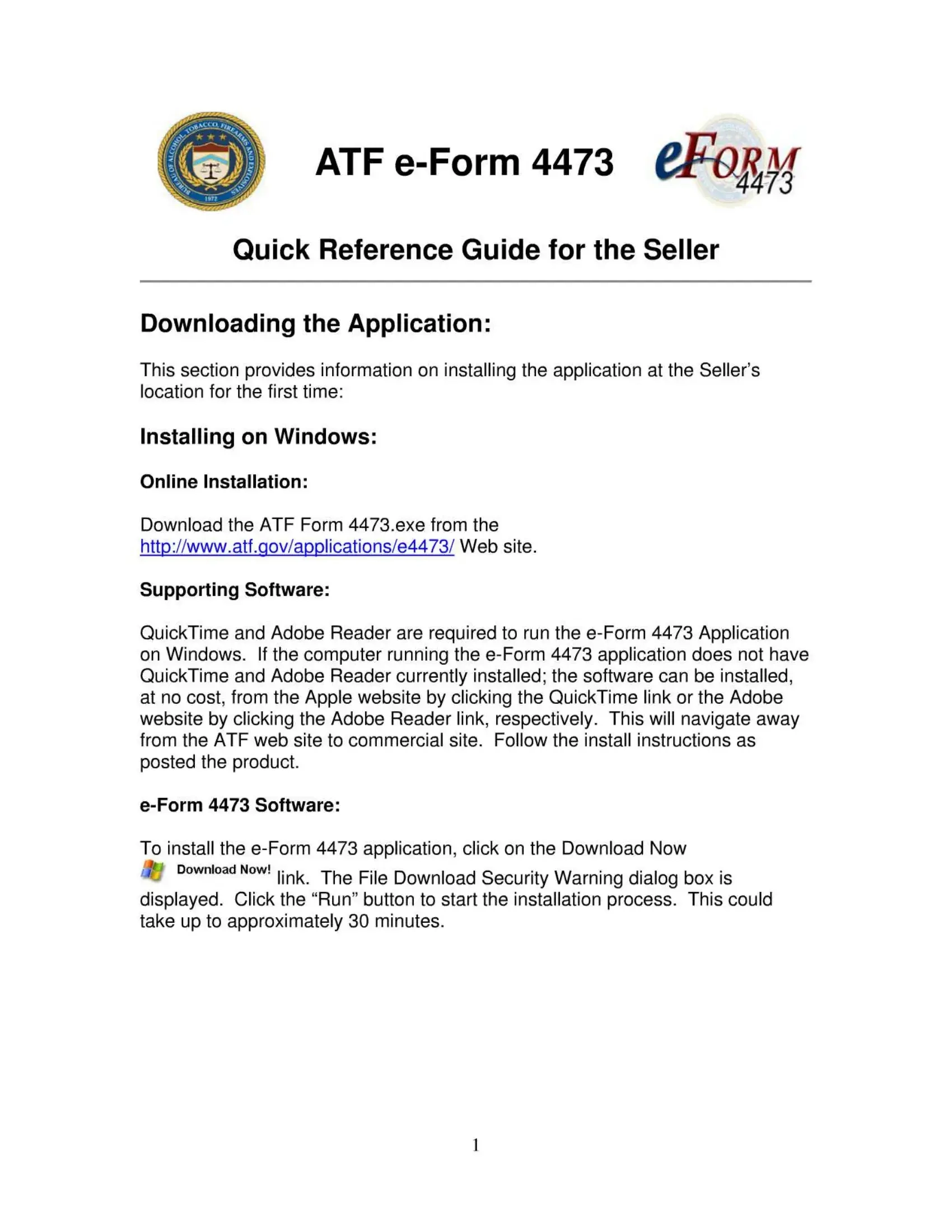 Atf E Form 4473 Fill Out Printable PDF Forms Online